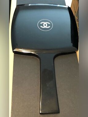 CHANEL Black Handheld Mirror